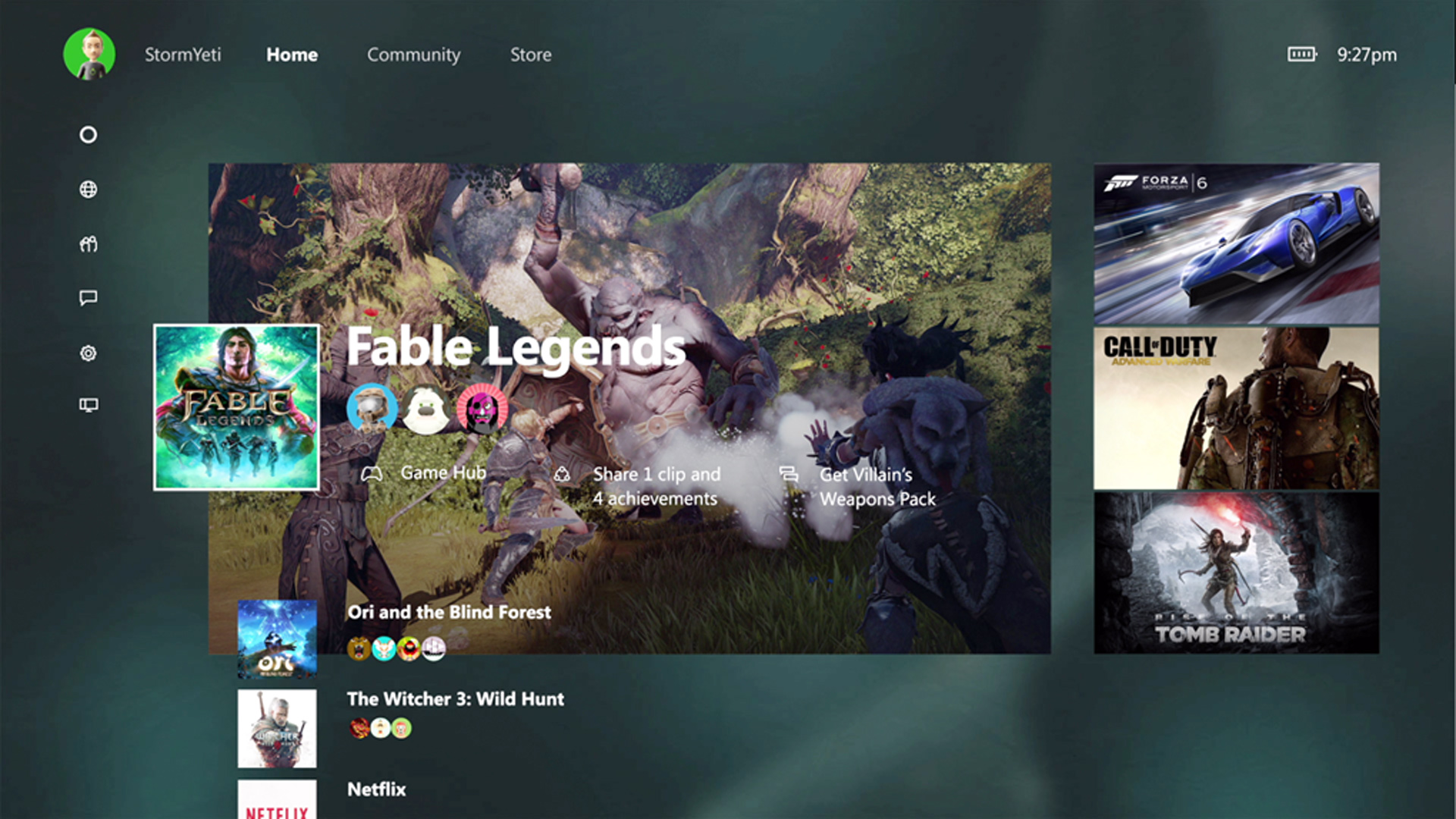 Xbox One 2015 Fall Update UI Dashboard shown at E3 2015