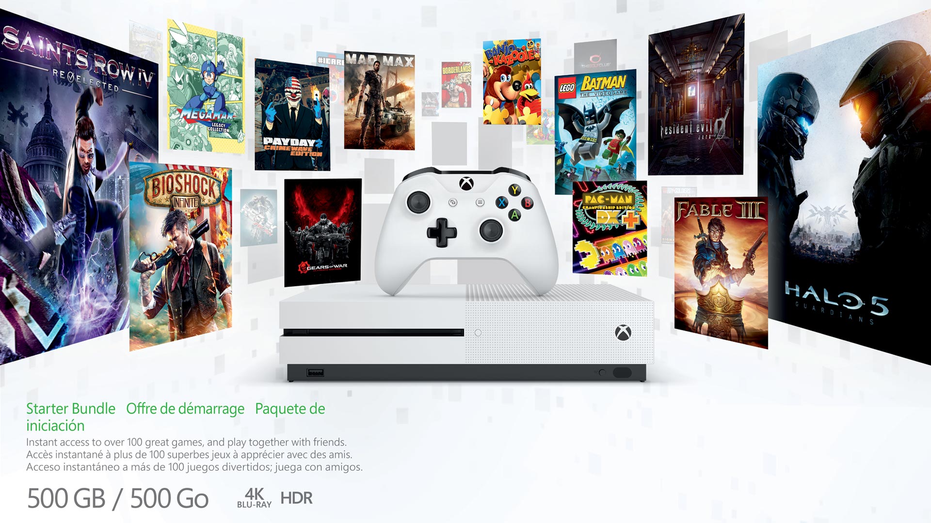 Xbox Holiday Gift Guide 2017 bundles featuring all the Xbox One S Models Christmas 2017