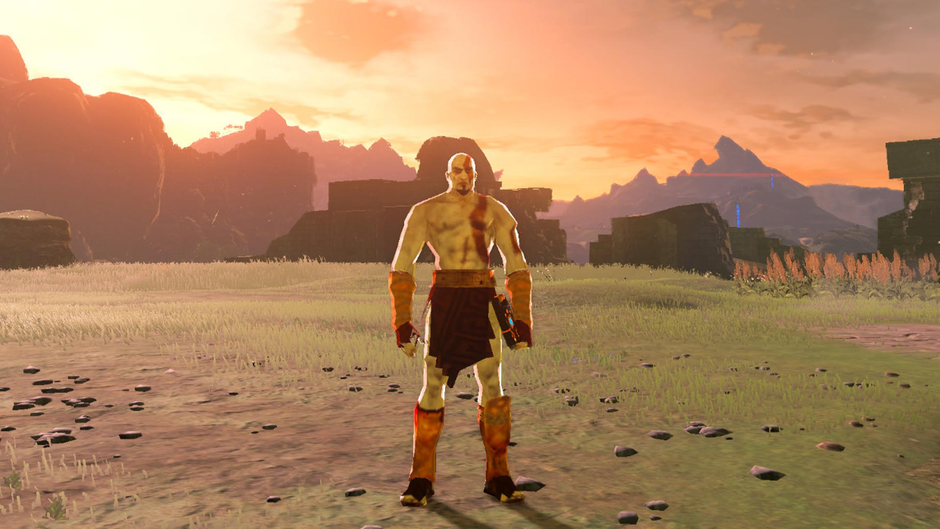 The Legend of Zelda: Breath of the Wild Kratos Mod