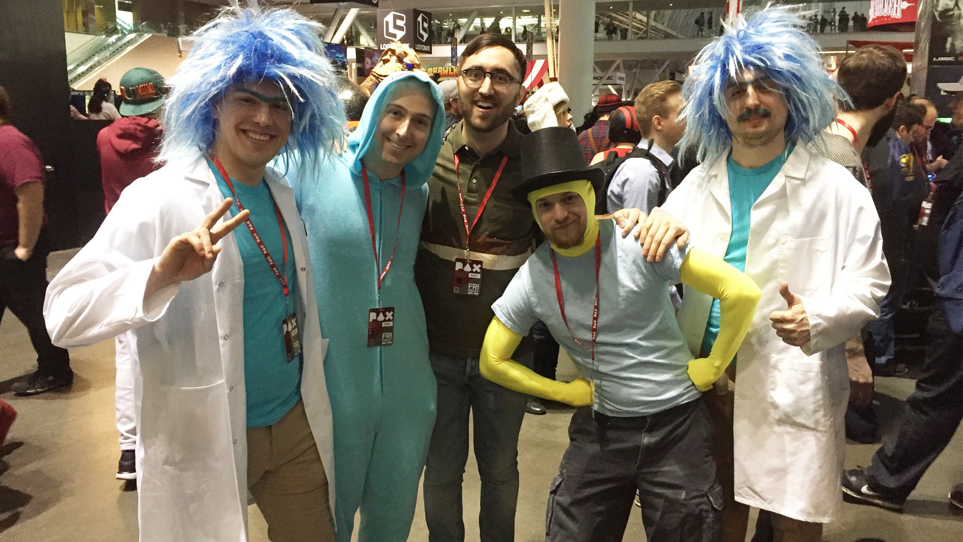 Pax East 2017 Cosplay Day 1 Rick and Morty Group