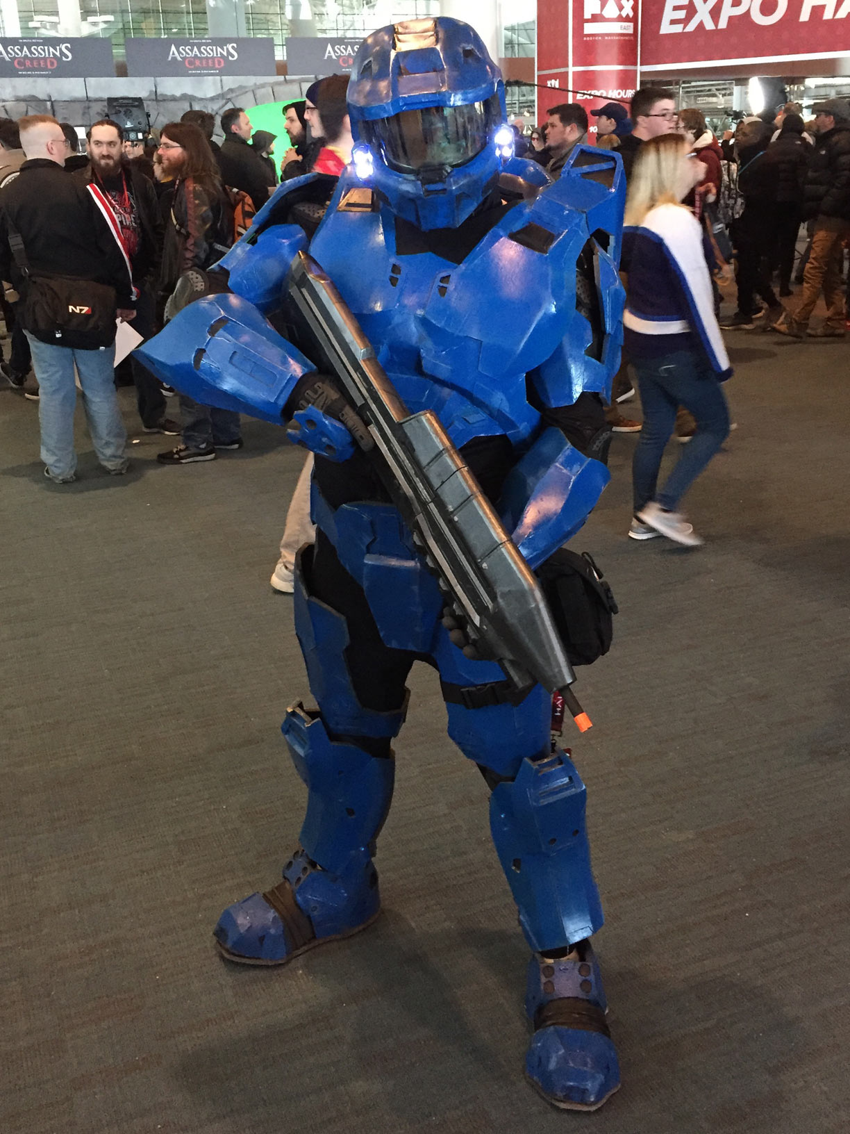 Pax East 2017 Cosplay Day 2 Blue Spartan