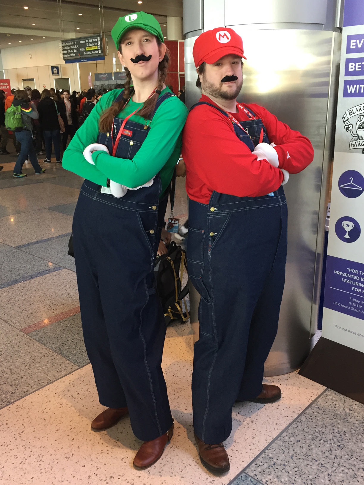 Pax East 2017 Cosplay Day 3 Mario and Luigi
