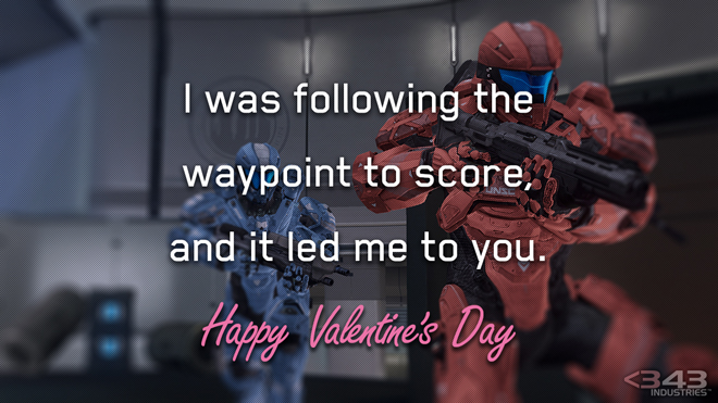 Halo Valentines Day Card