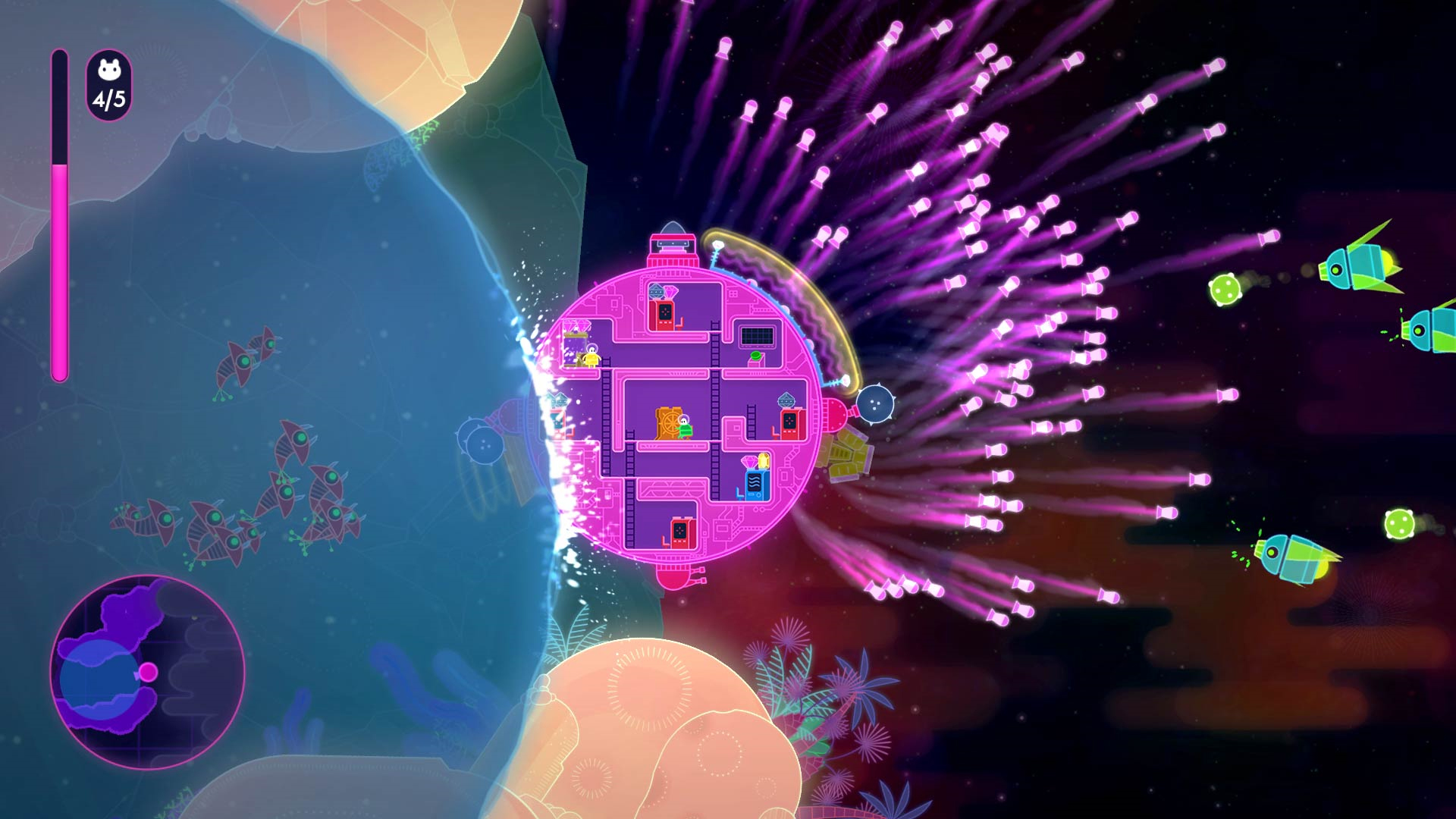 Lovers in a Dangerous Spacetime Xbox One Screenshot
