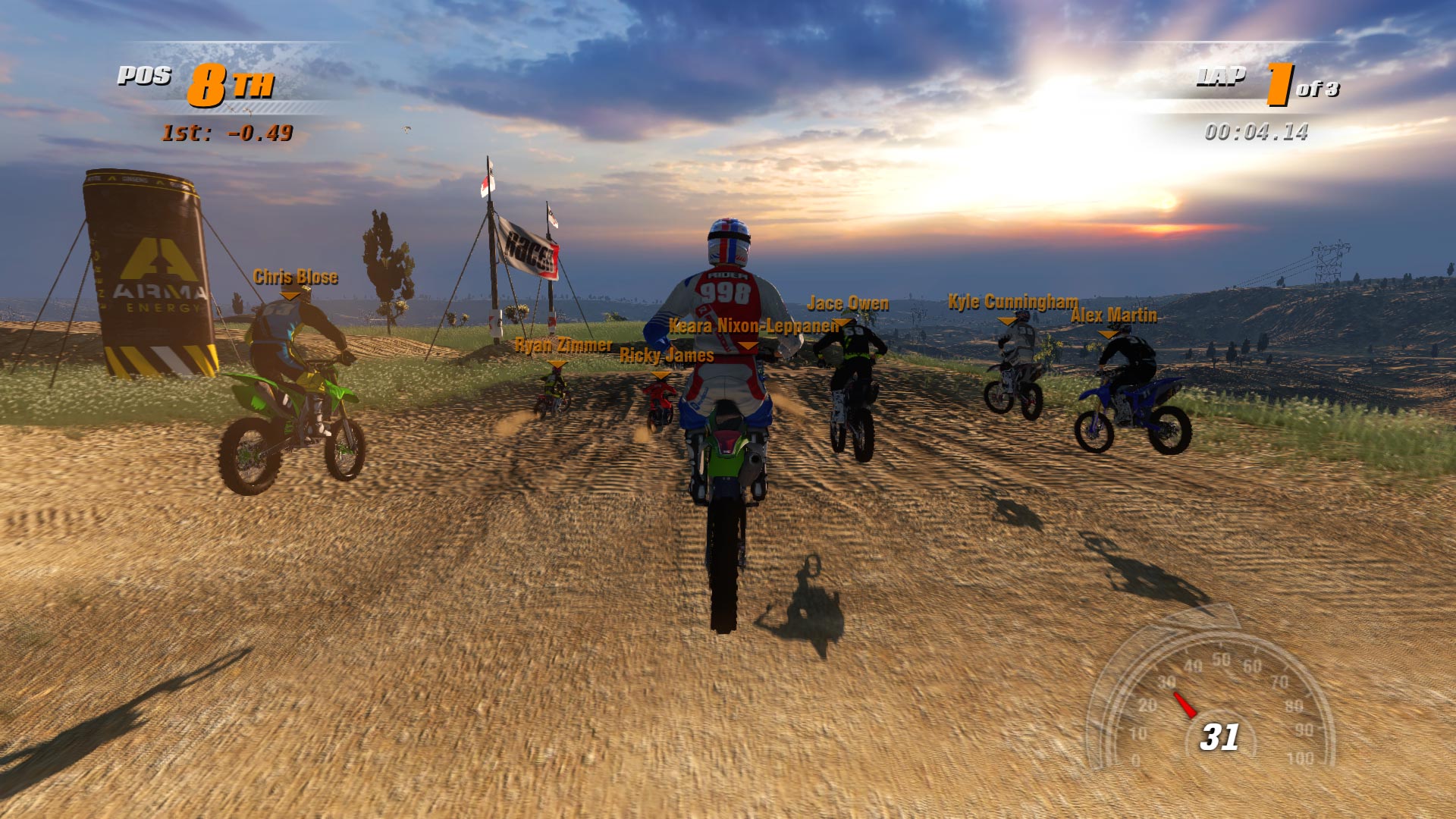 MX vs ATV Supercross Encore Screenshot