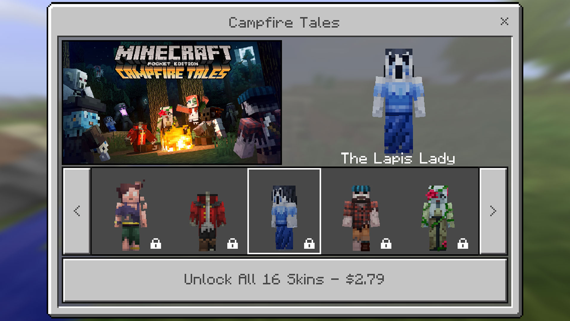Minecraft Pocket Edition: Campfire Tales Skin Pack