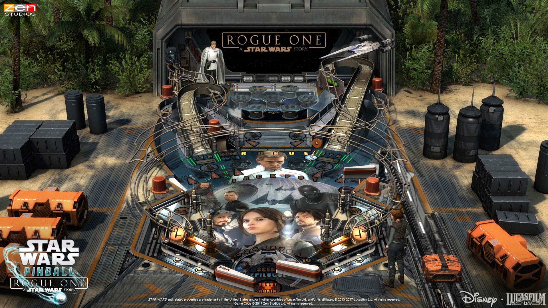 Pinball FX2 Star Wars Rogue One Table on Scarif