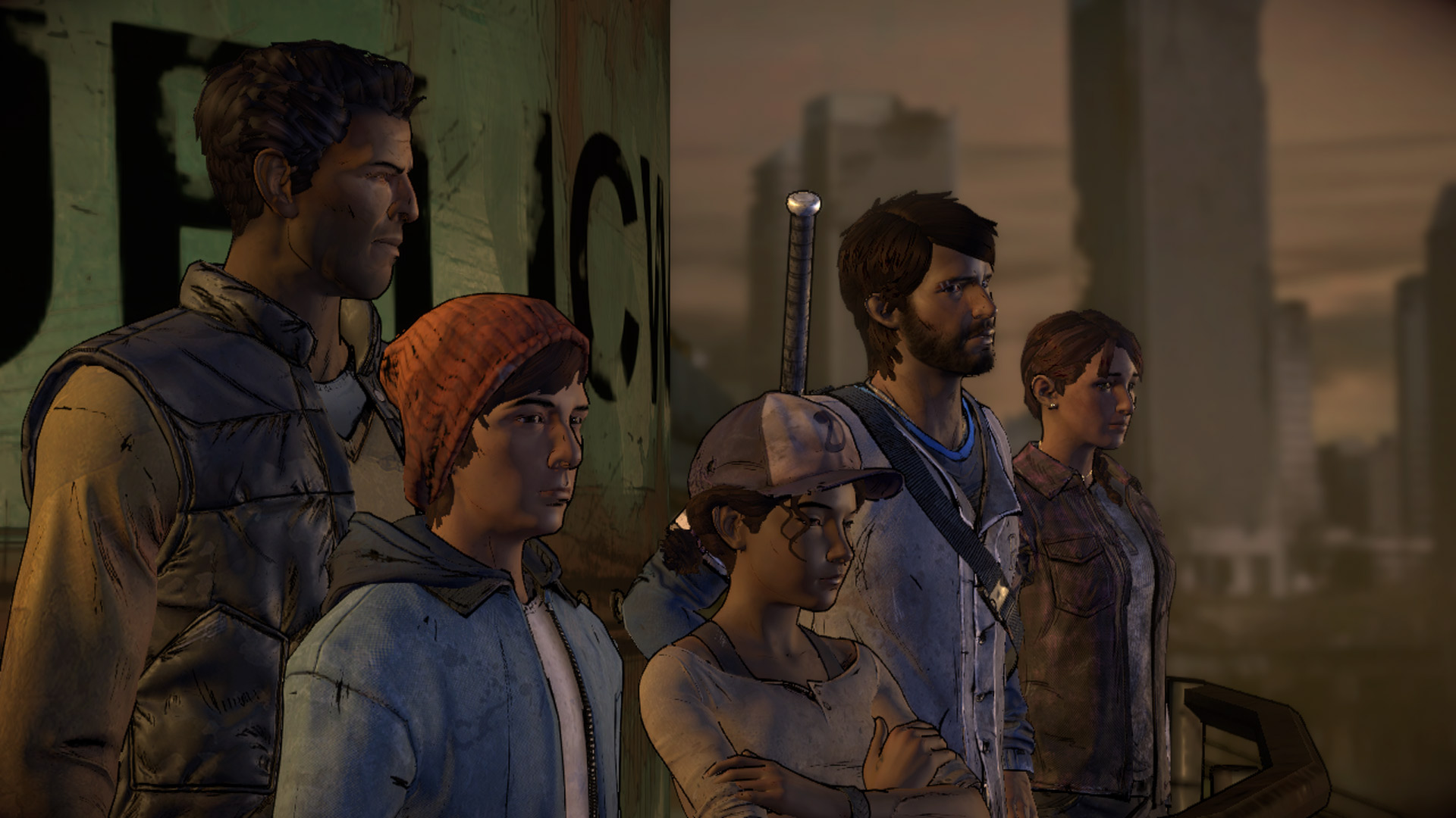The Walking Dead a New Frontier Wallpaper Clementine and Javier