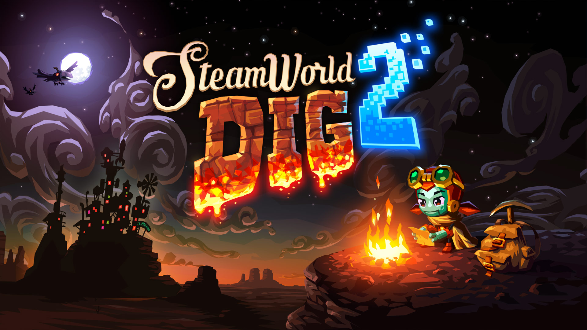SteamWorld Dig 2 Nintendo Switch Wallpaper Cover Art