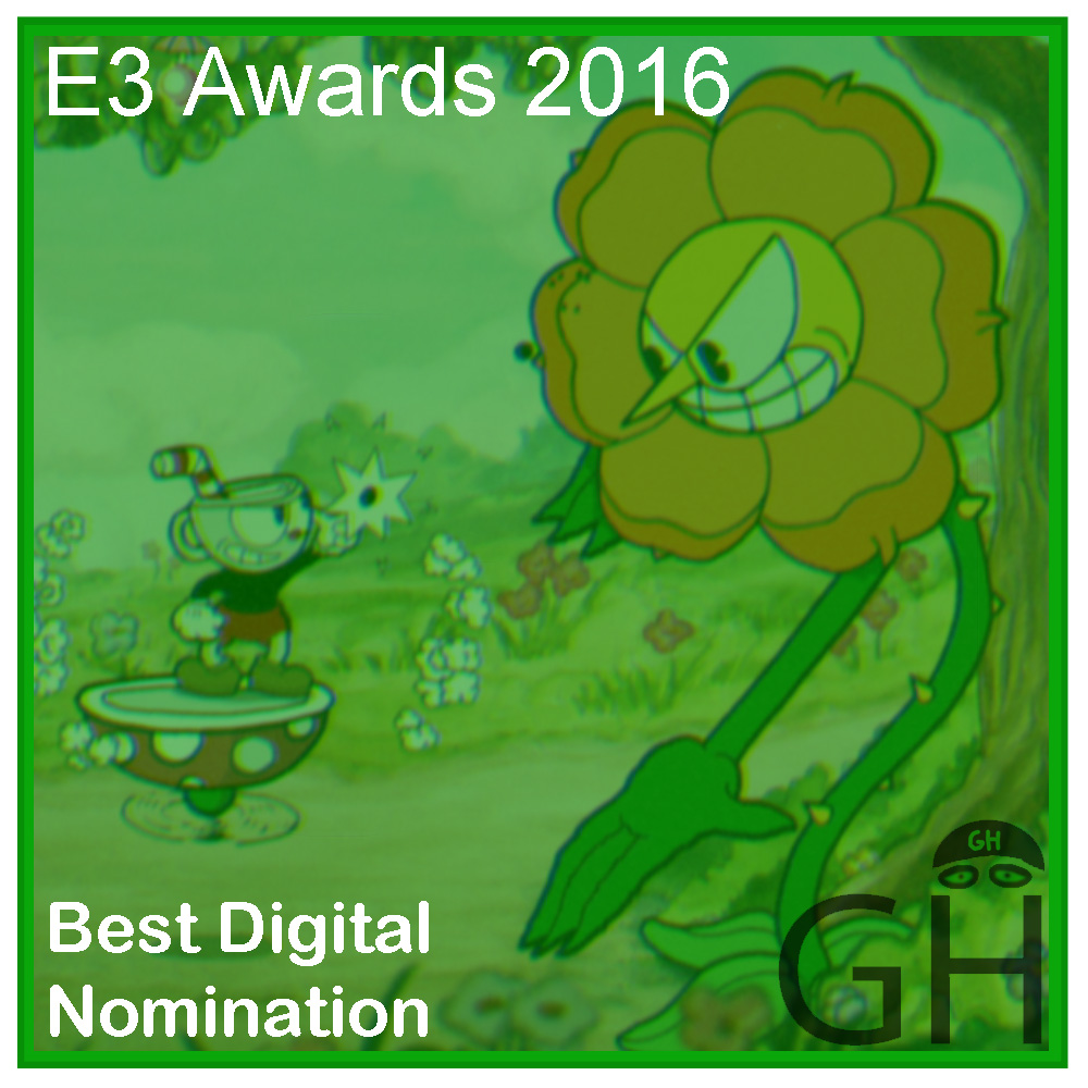 E3 Award Best Digital Game Nomination Cupdhead