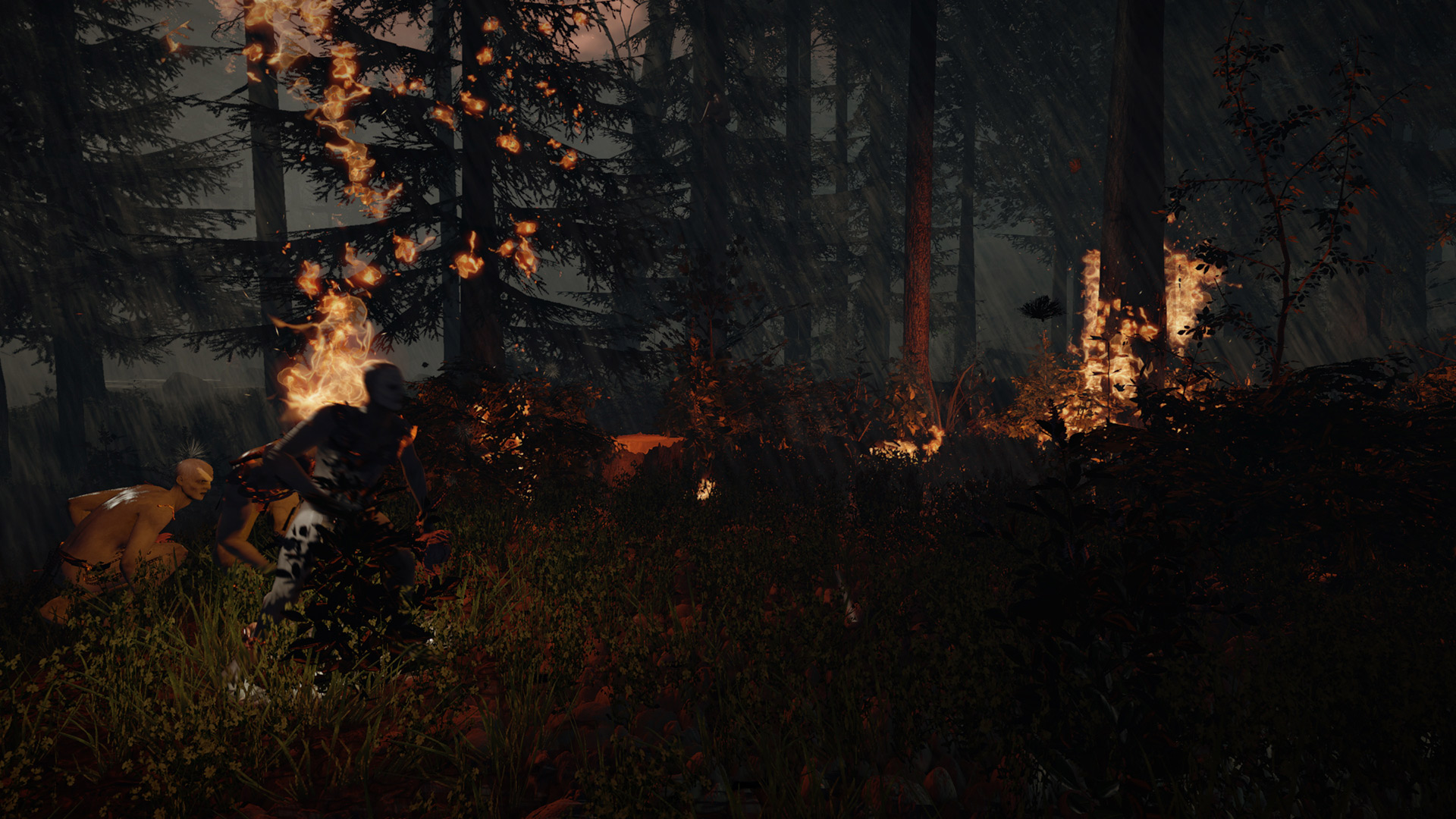 The Forest Screenshot Burning