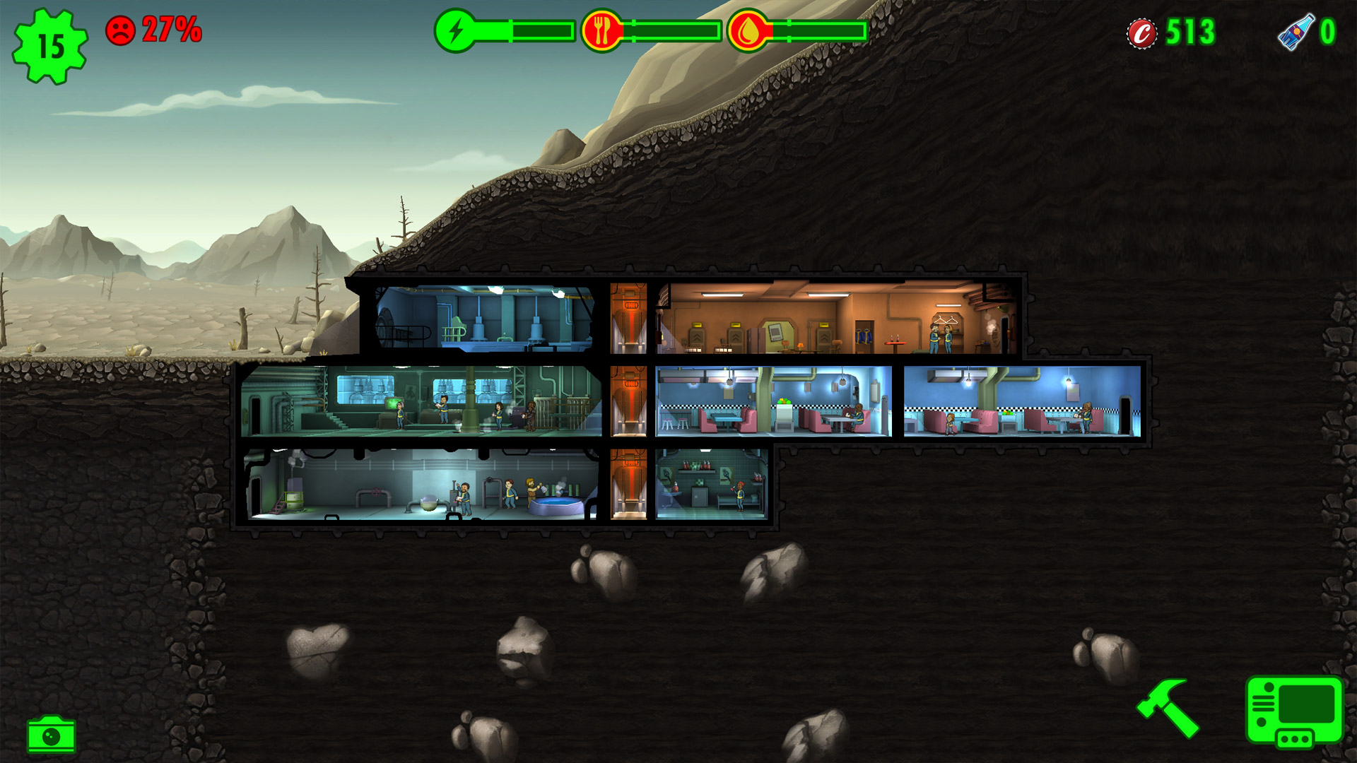 fallout shelter pc how to advance quickly