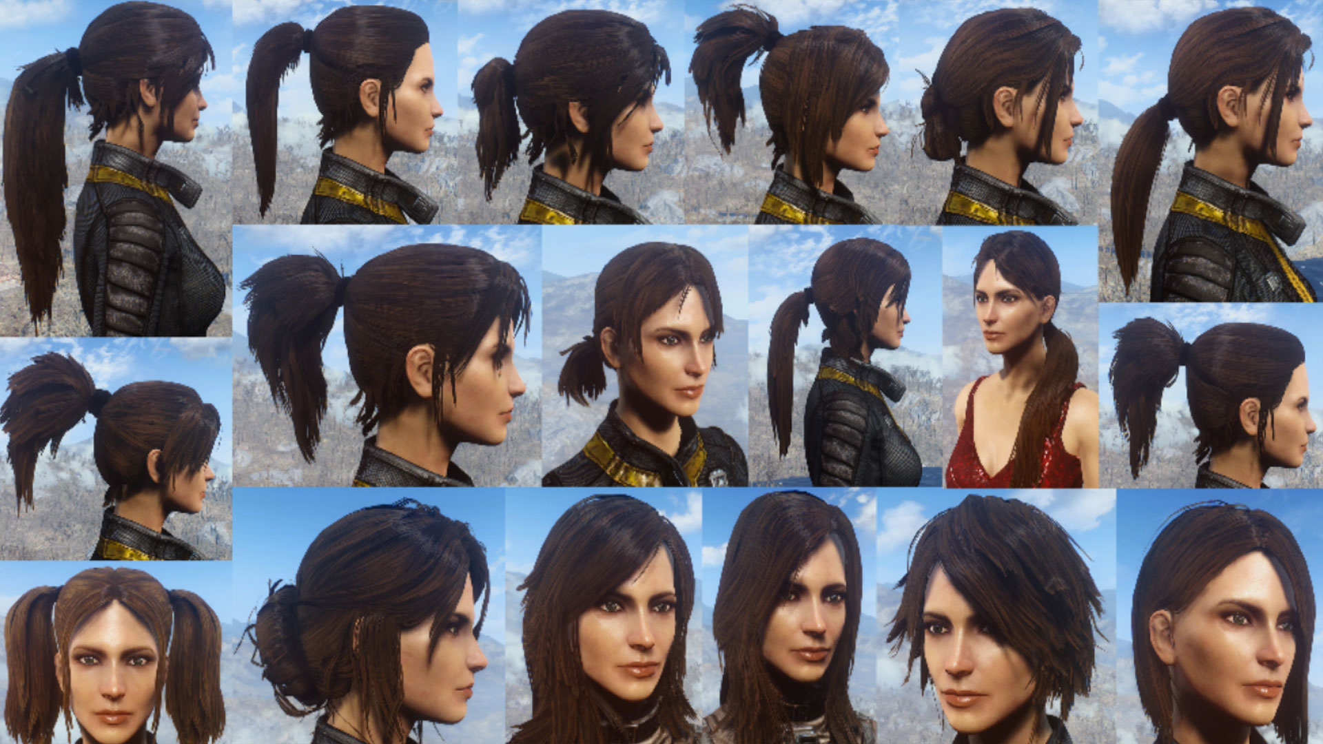 Fallout 4 Xbox Ponytail Hairstyles Mod.