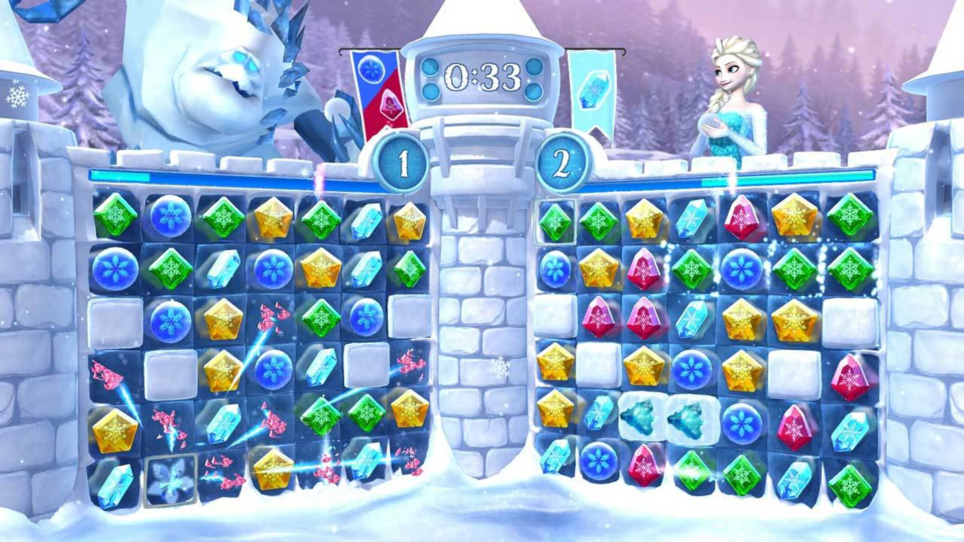 Frozen Free Fall: Snowball Fight Xbox One Screenshot