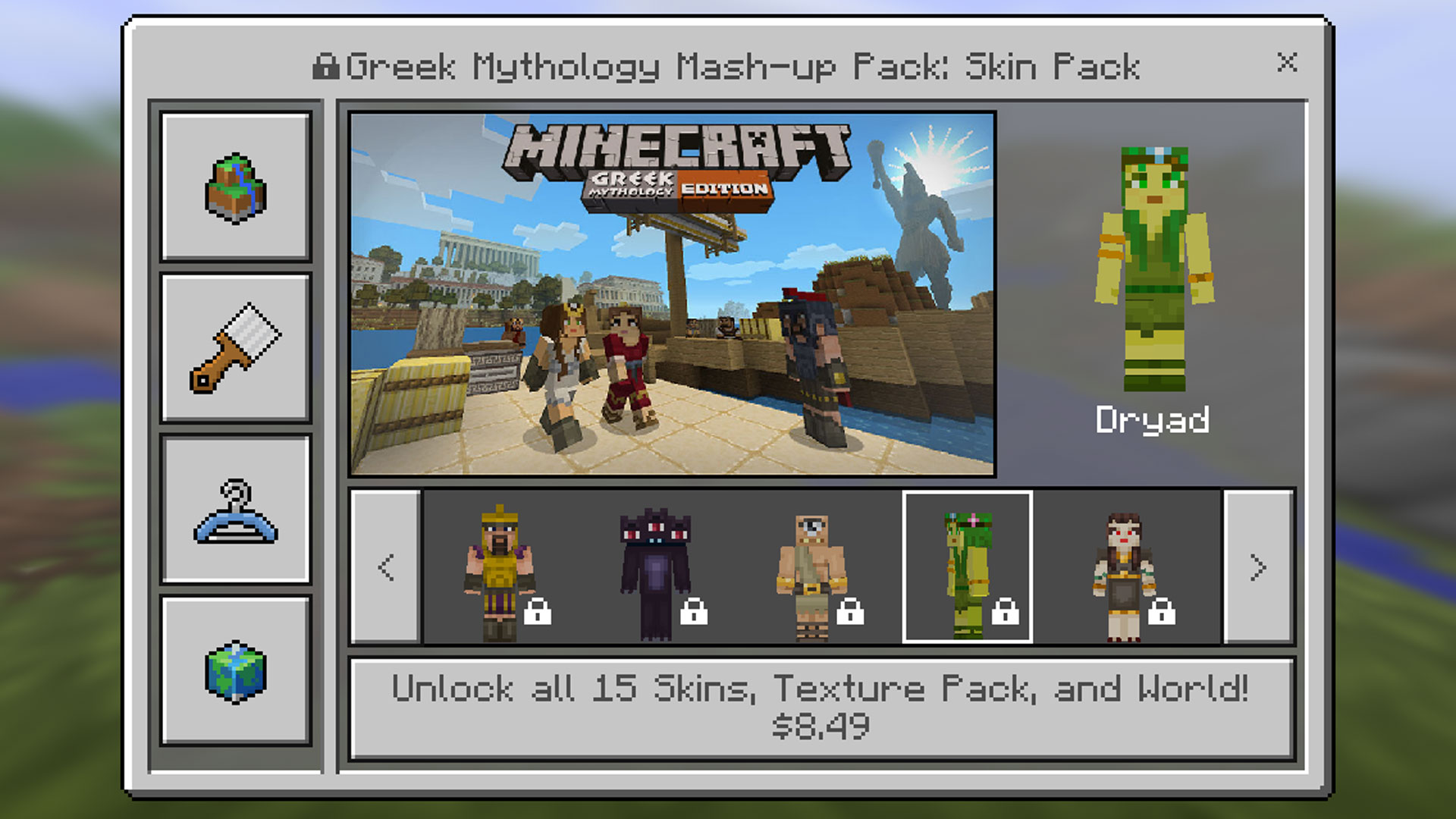 Minecraft Pocket Edition: Greek Mythology Mash-Up Pack