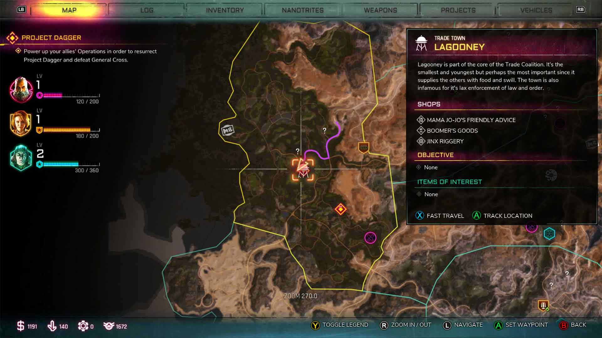 Rage 2 Lagooney Trade Town Guide Screenshot