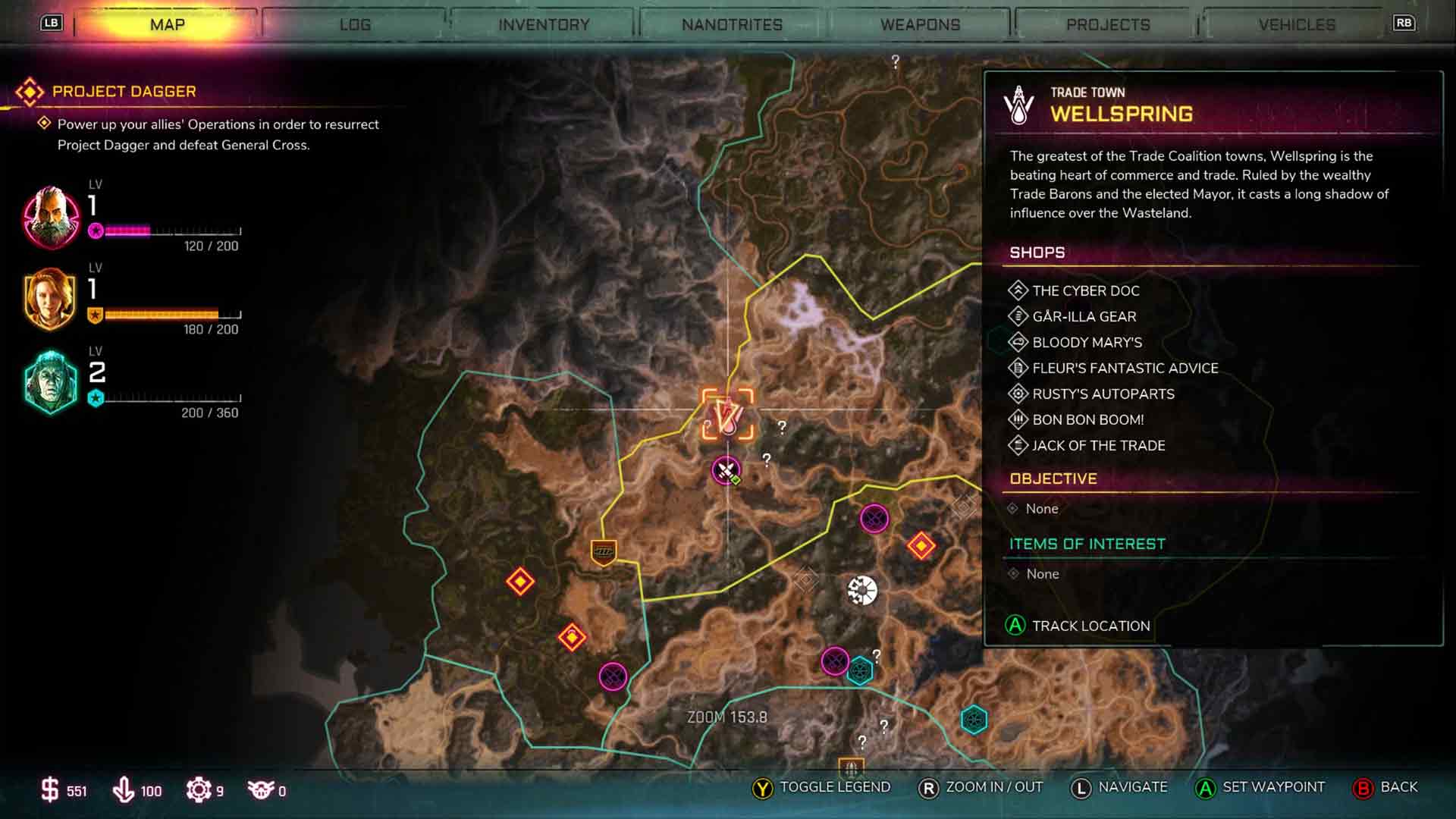 Rage 2 Wellspring Trade Town Guide Screenshot