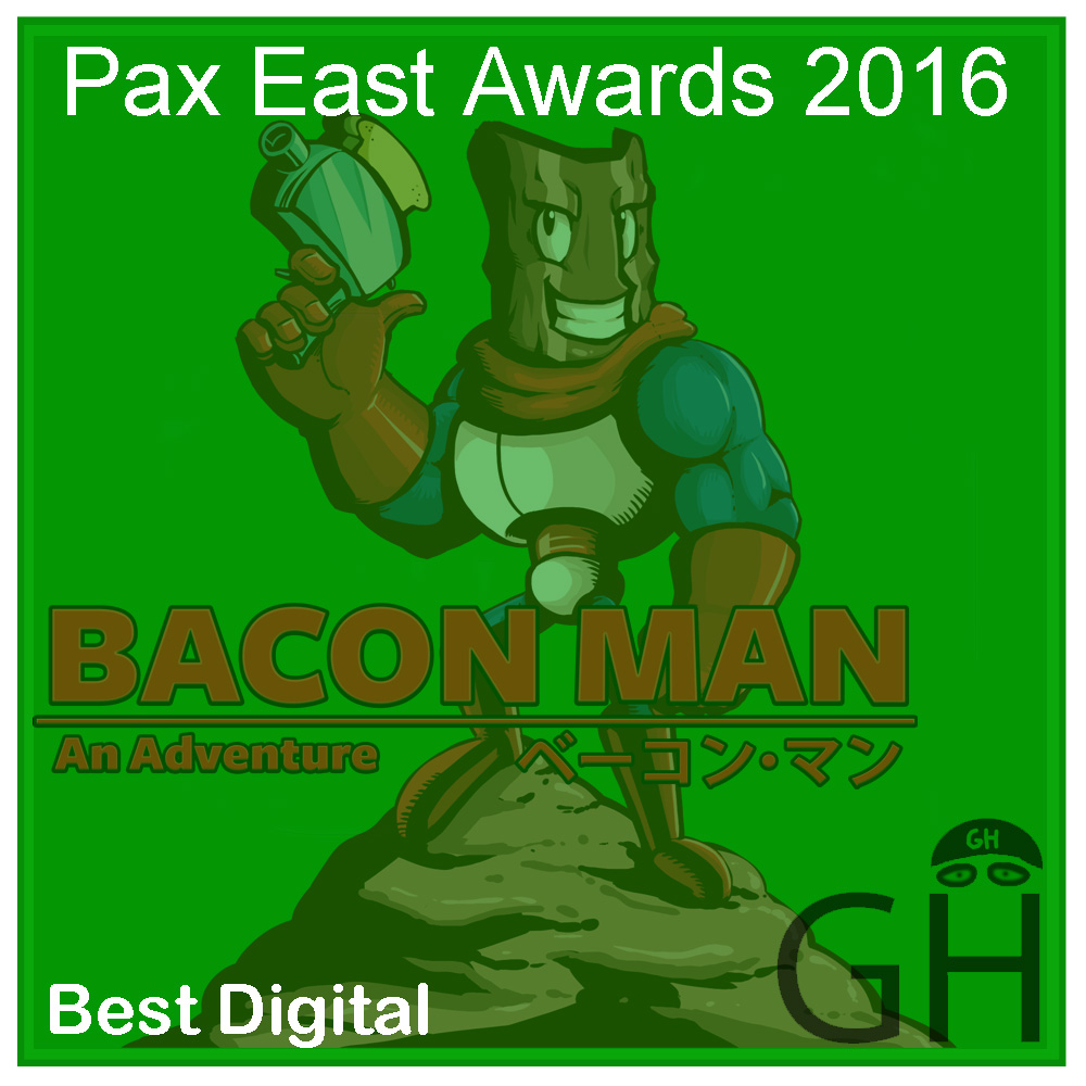 Pax East 2016 Award Best Digital Game Bacon Man